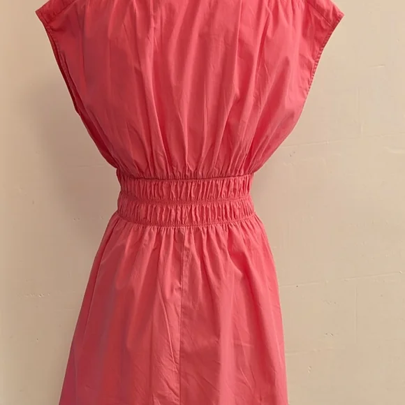 Pink Ruched Smocked Mini Sundress - Picture 2 of 6